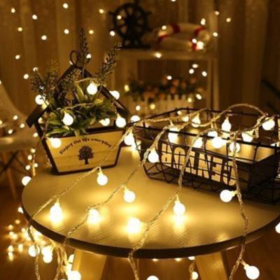 50 LED Guirlande lumineuse à piles LED avec minuterie Blanc chaud 5 m Fil  d'argent pour chambre à coucher, intérieur, arbre de Noël, idée de