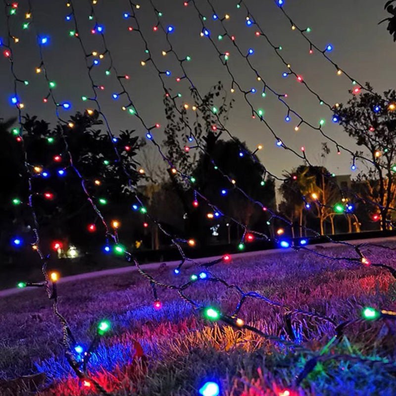 Guirlande lumineuse féerique LED, 50M, lumière de noël, étanche, pour  arbre, maison, jardin, cour, mariage - Bleu