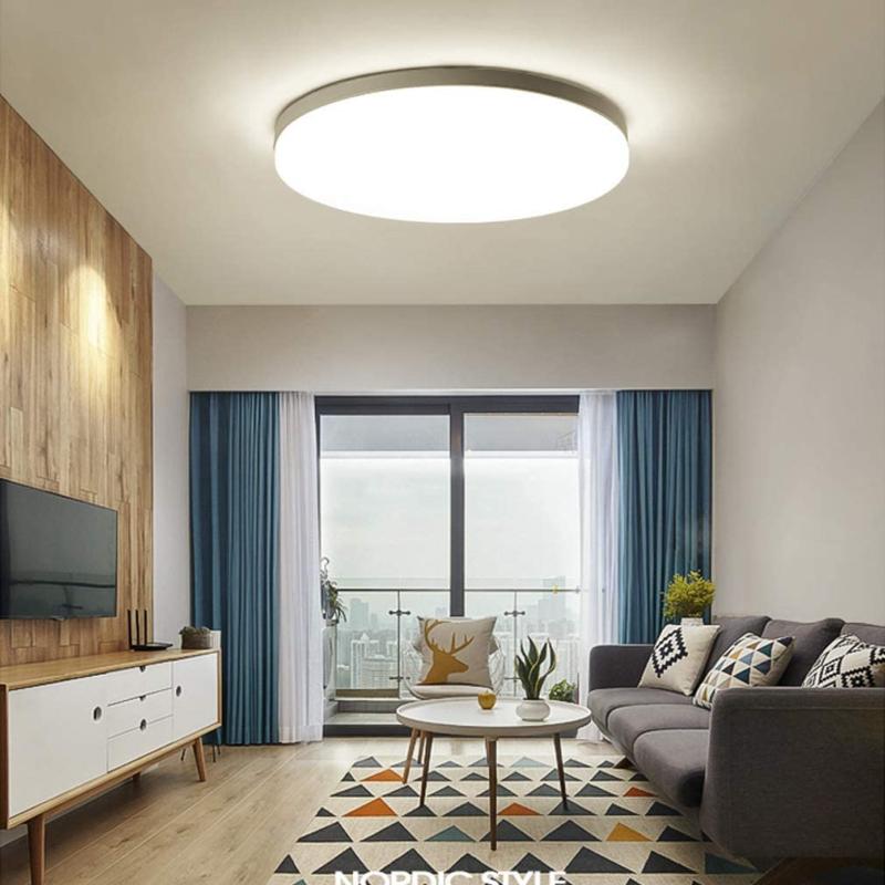 Plafonnier LED lampe de plafond pour salle à manger chambre luminaire fleur  géométrique simple moderne à 4 modèles