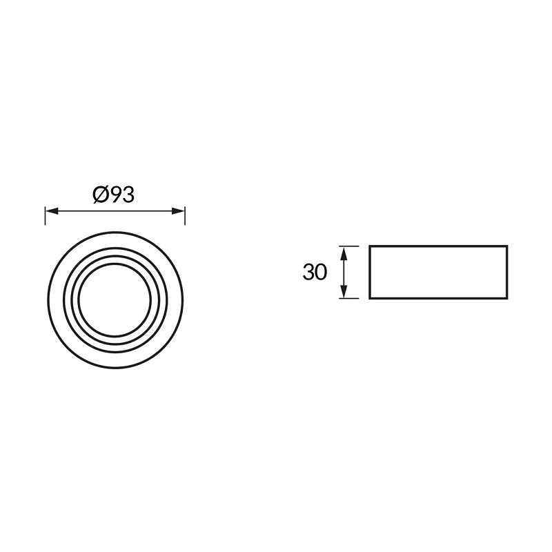 Spot Encastrable Orientable NOIR et OR pour Ampoule GU10