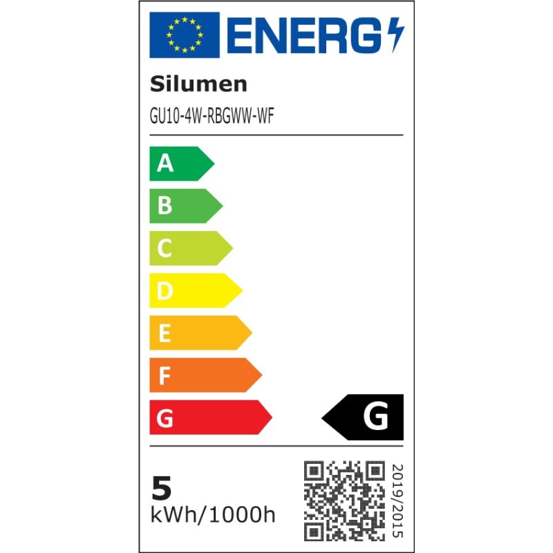 Ampoule LED Connectée Wifi GU10 4.5W RGBW - Silamp France