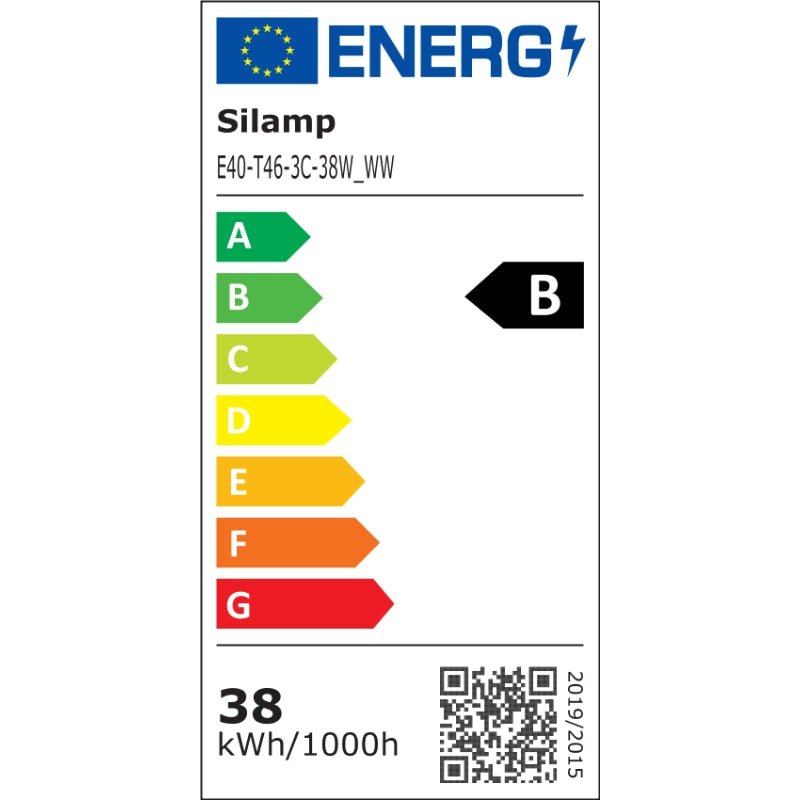 Ampoule LED Éclairage Public E40 38W 6500lm - Silamp France