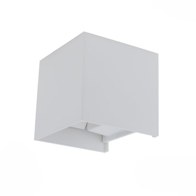 Applique Murale Blanche LED 12W IP54 Carré - Silamp France