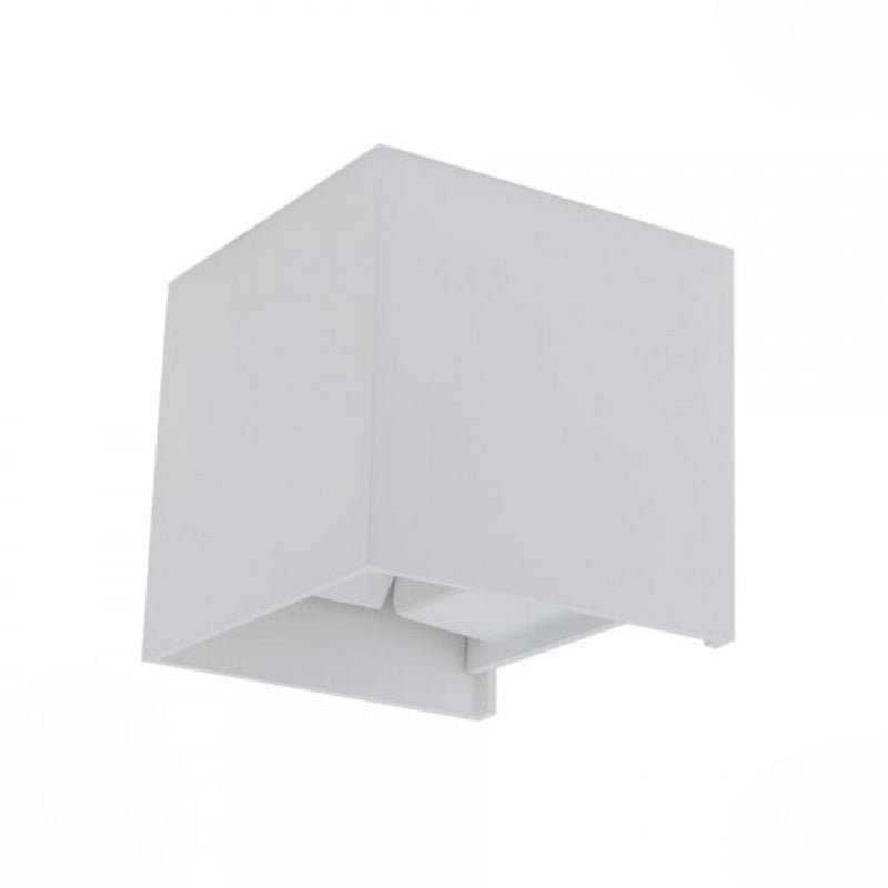 Applique Murale Blanche LED 6W IP54 Carré - Silamp France