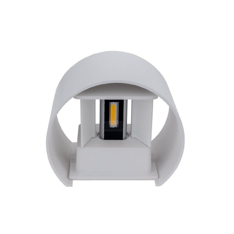 Applique Murale Blanche LED 6W IP54 Rond - Silamp France