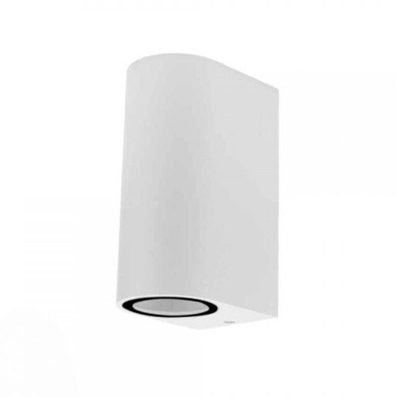 Applique Murale Blanche LED IP44 double faisceau GU10 - Silamp France