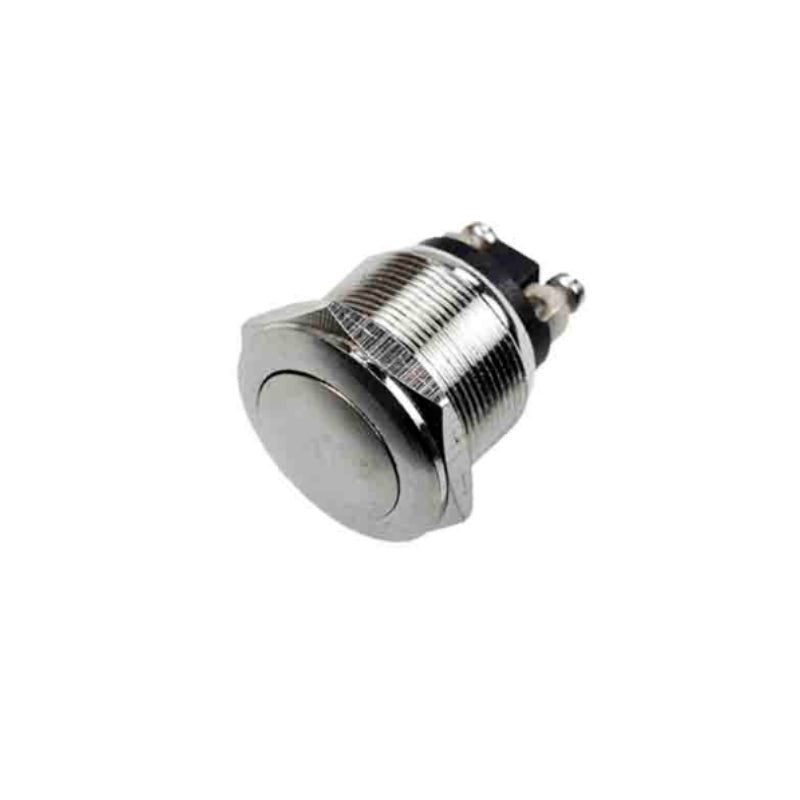 Bouton Poussoir Métallique 2A 250V Chrome - Silamp France