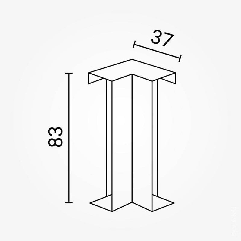 Connecteur d'Angle pour Profilé Aluminium Plinthe Couleur Argenté - Silamp France