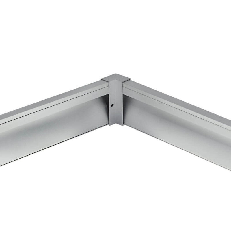 Connecteur d'Angle pour Profilé Aluminium Plinthe Couleur Argenté - Silamp France