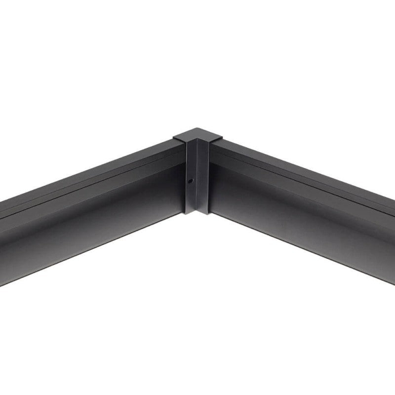 Connecteur d'Angle pour Profilé Aluminium Plinthe Couleur Noir - Silamp France