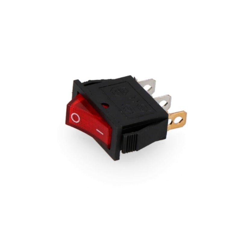 Interrupteur Fin à Encastrer 15A 250V Lumière Rouge - Silamp France