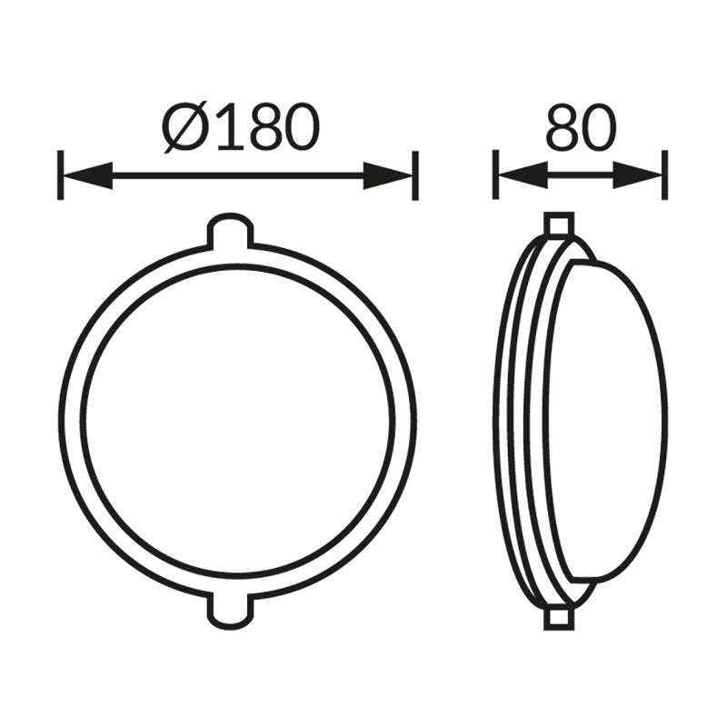 Plafonnier Étanche pour Ampoule E27 Blanc - Silamp France