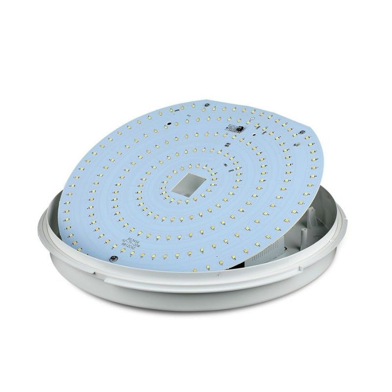 Plafonnier LED Extérieur CCT 20W IP65 Hublot Blanc - Garantie 5 Ans - Silamp France