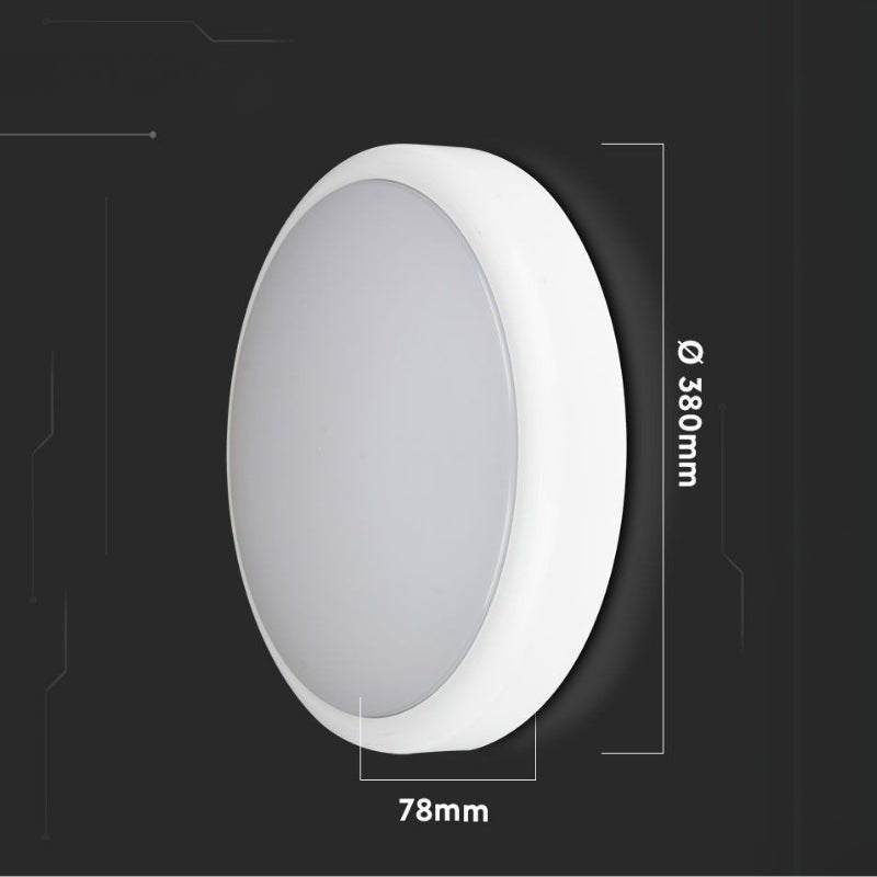 Plafonnier LED Extérieur CCT 20W IP65 Hublot Blanc - Garantie 5 Ans - Silamp France