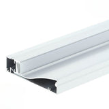 Profilé Aluminium Plinthe Couleur Argent 2M pour Ruban LED 10mm