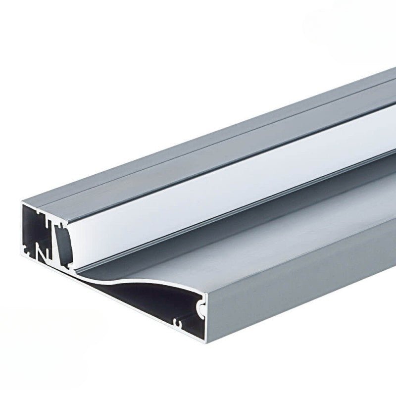 Profilé Aluminium Plinthe Couleur Gris Métallique 2M pour Ruban LED 10mm - Silamp France