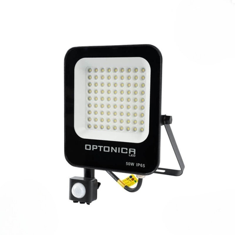 Projecteur LED 50W Détecteur de Mouvement Crépusculaire Extra Plat IP65 NOIR - Silamp France