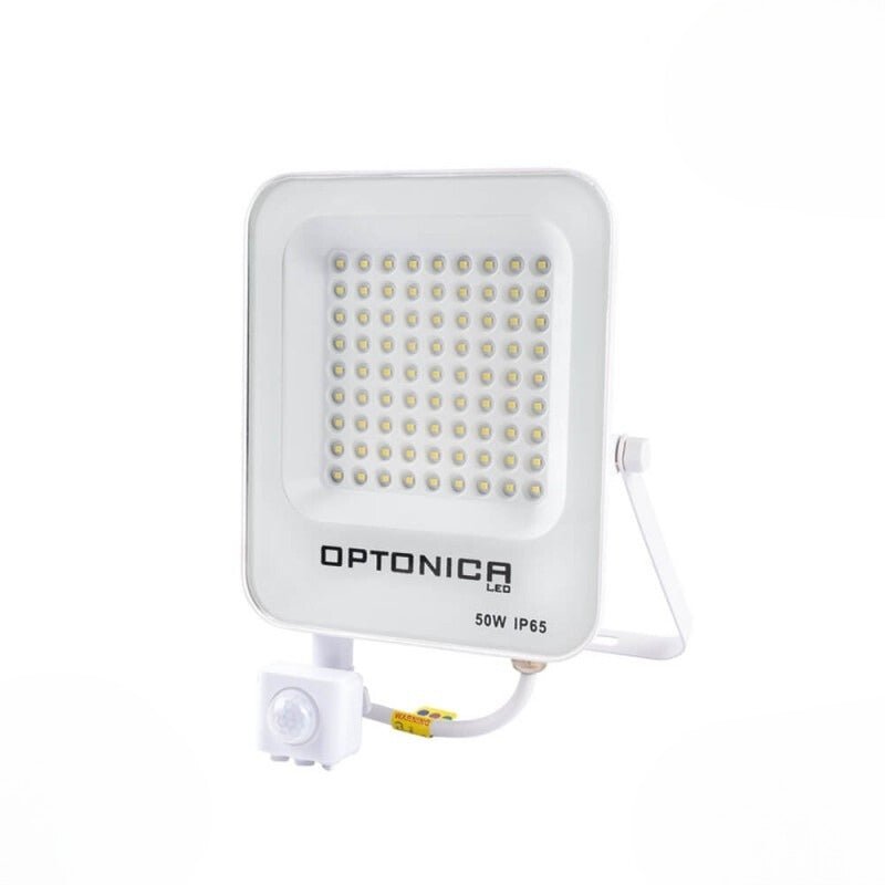 Projecteur LED Extérieur 50W IP65 BLANC avec Détecteur de Mouvement Crépusculaire - Silamp France