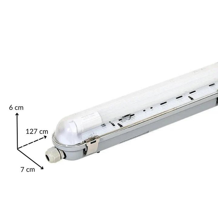 Réglette étanche 120 cm pour 1 Tube LED T8 IP65 (Boitier vide) (Pack de 6) - Silamp France