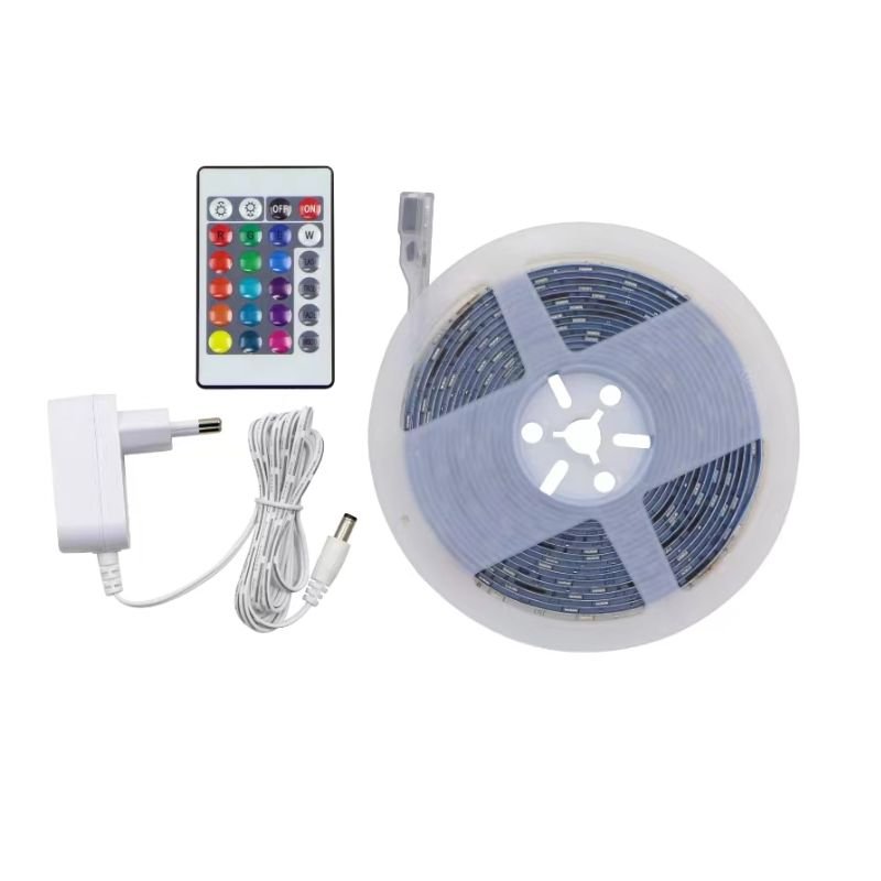 Ruban 12V 5M 30LED/m RGBCW avec télécommande - Silamp France