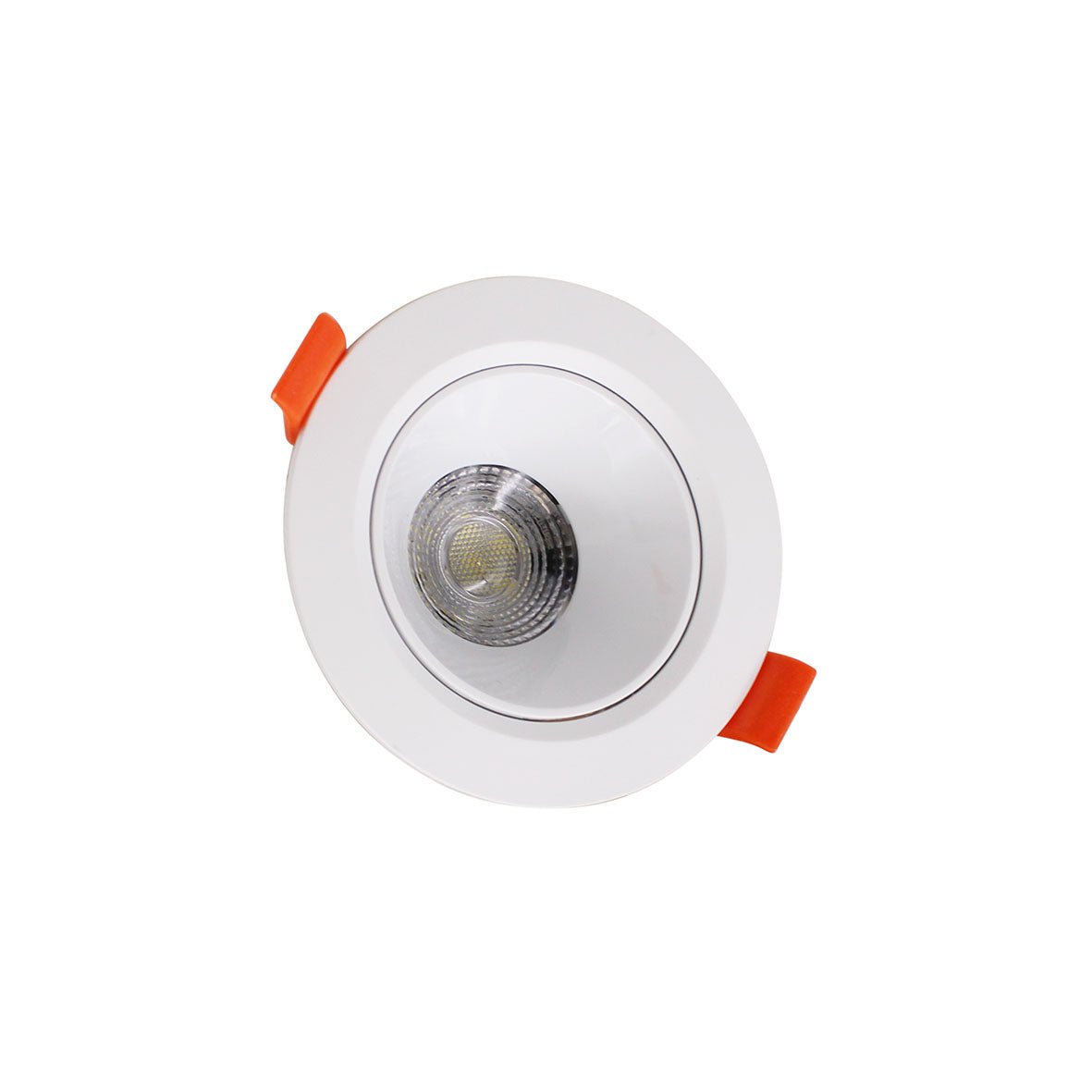 Spot LED Encastrable 7W BLANC Orientable 30° Transformateur Intégré (Pack de 10) - Silamp France