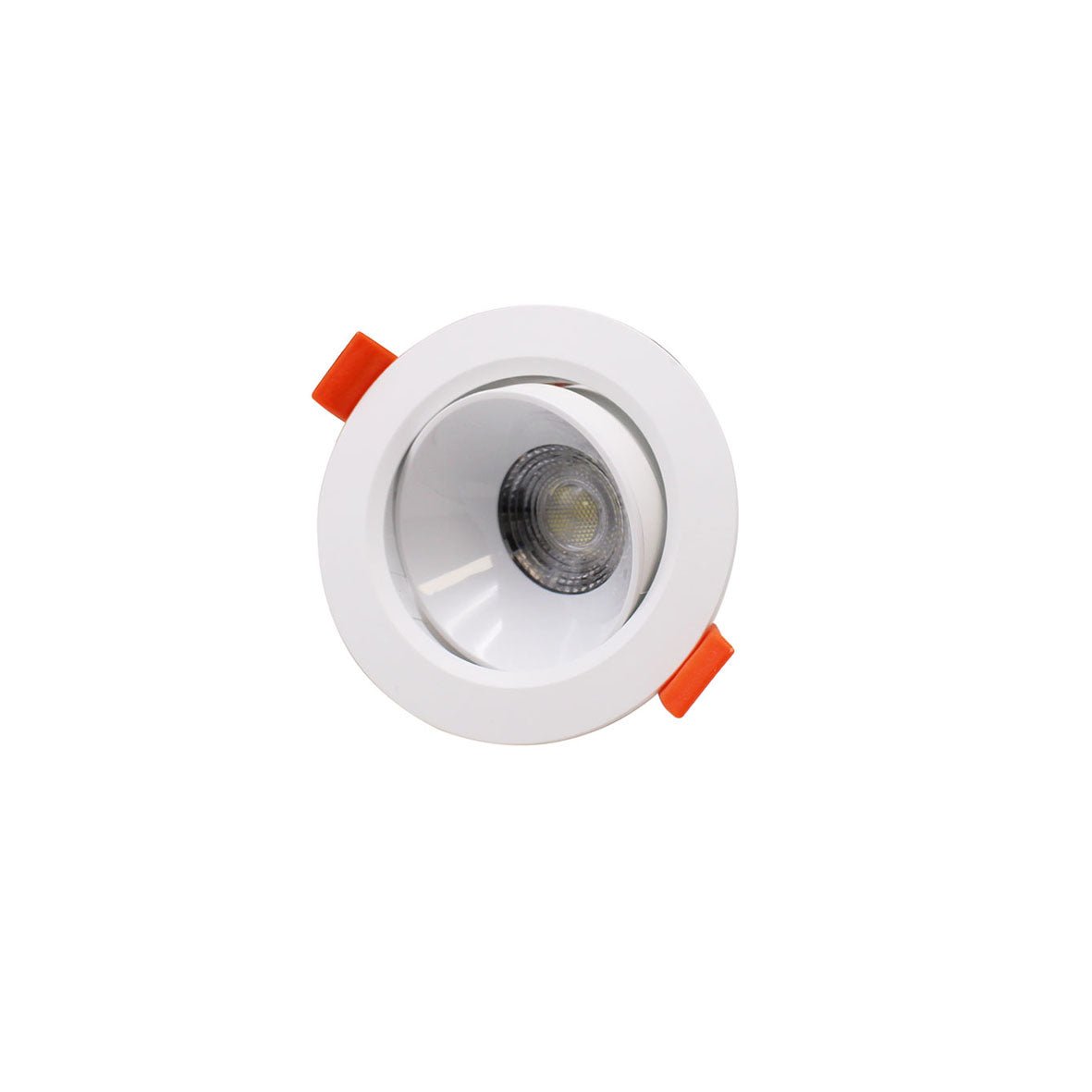 Spot LED Encastrable 7W BLANC Orientable 30° Transformateur Intégré (Pack de 10) - Silamp France