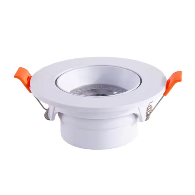 Spot LED Encastrable 7W BLANC Orientable 30° Transformateur Intégré (Pack de 10) - Silamp France