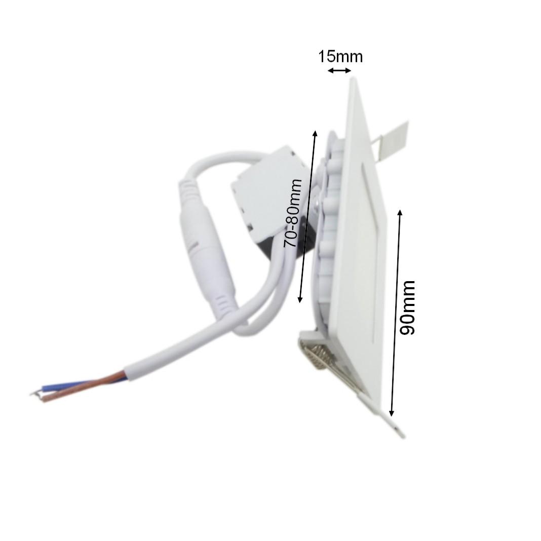 Spot LED Encastrable Carré BLANC 3W CCT - Silamp France