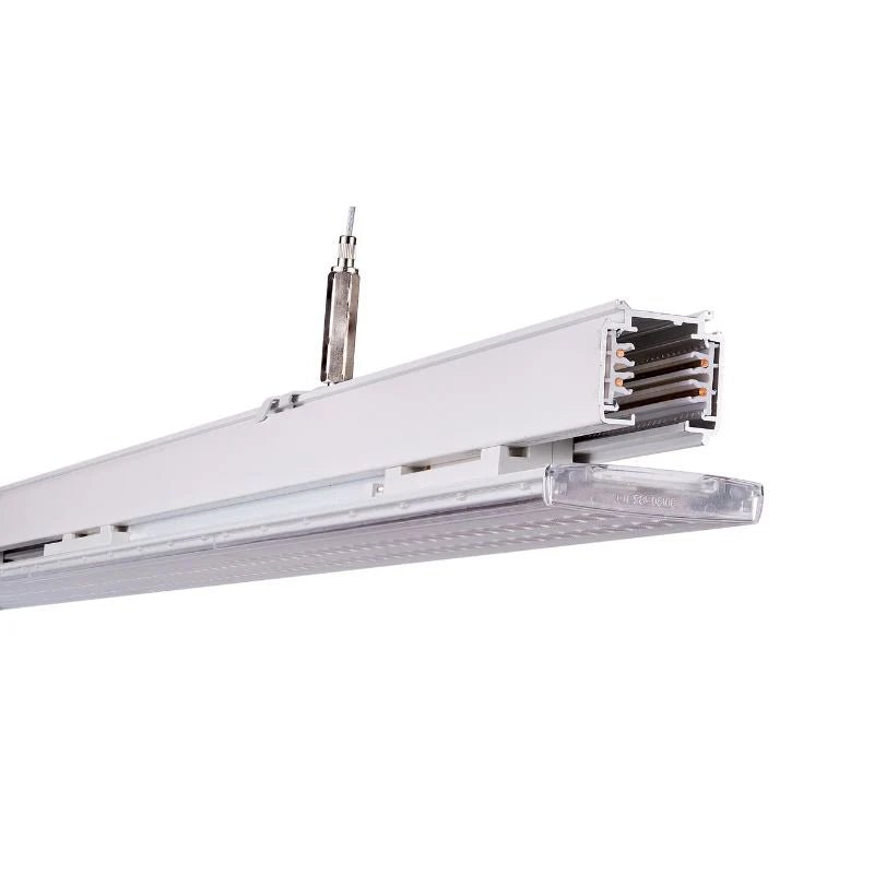 Spot Linéaire LED sur Rail Triphasé 150cm Blanc - Puissance Ajustable - Silamp France