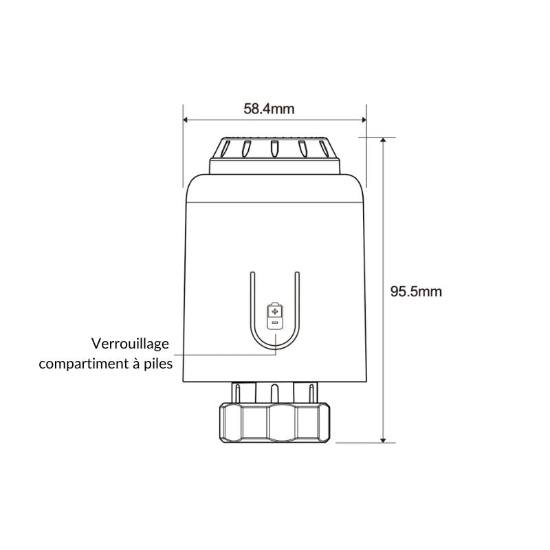 Tête Thermostatique Connectée ZigBee Universelle (Lot de 4) - Silamp France