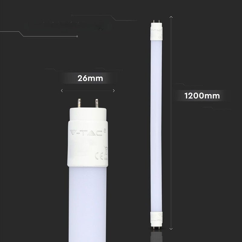 Tube LED T8 G13 120cm 18W pour Boulangerie - Alimenté 1 Côté - Silamp France