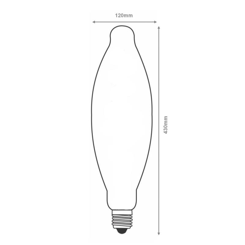 Ampoule LED E27 Filament 8W Amande