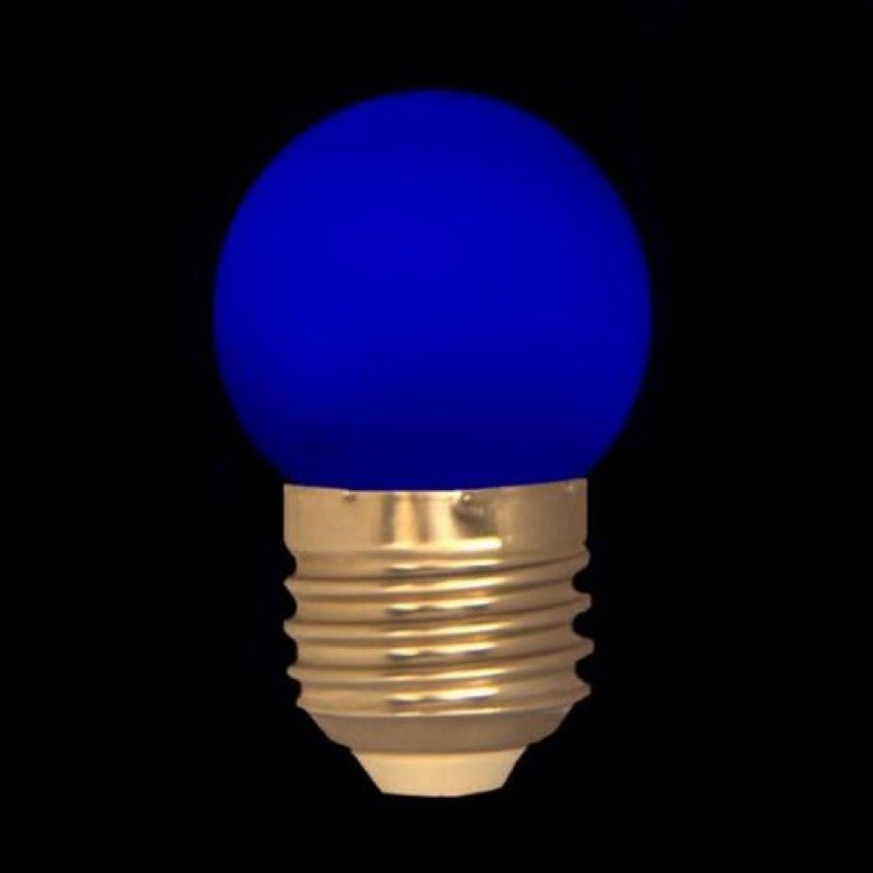 Ampoule LED pour guirlande type guinguette 1W G45 E27 Bleue