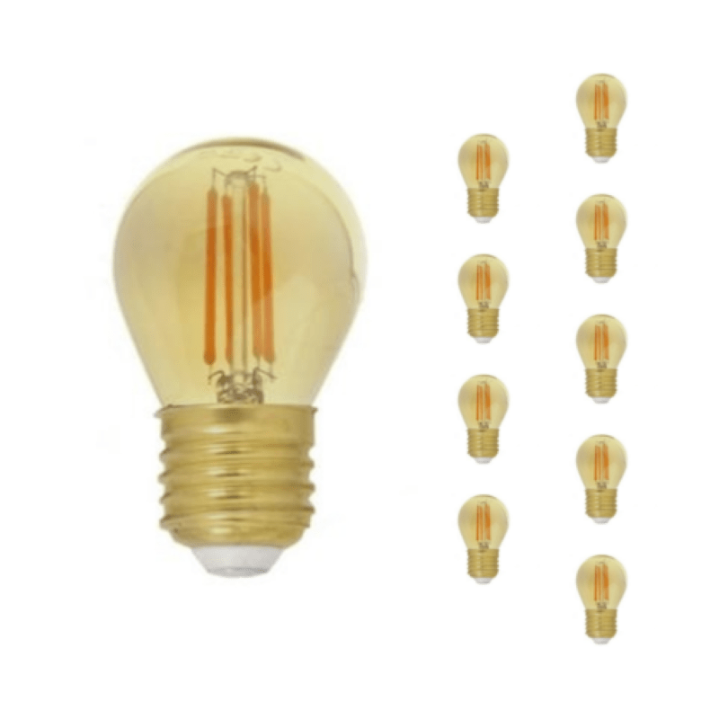 Ampoule LED E27 Filament Dimmable 4W G45 Classique (Pack de 10) - Silamp France