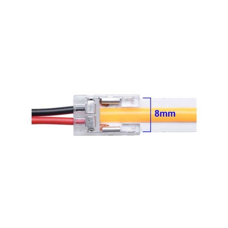 Adaptateur pour Ruban LED 220V 8mm pour 5050 ou 2835 Mono Couleur