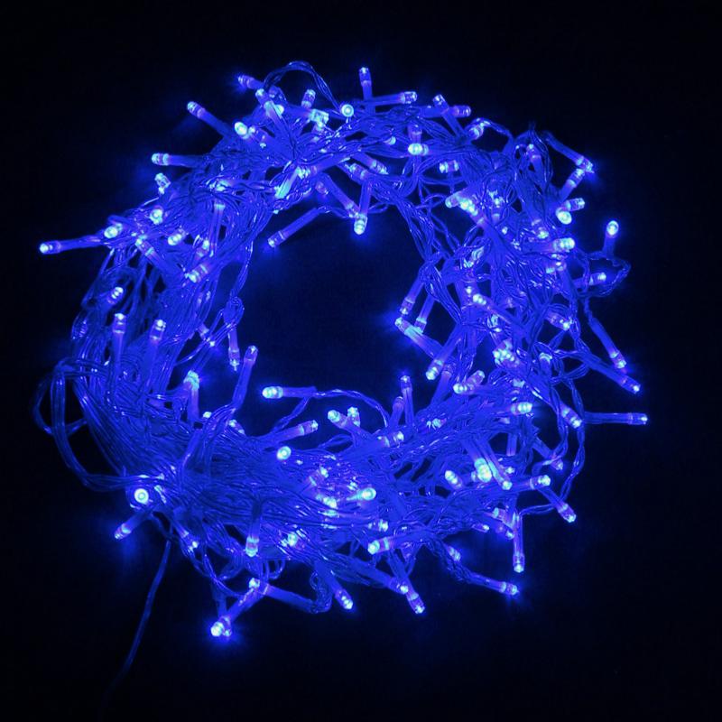 Guirlande lumineuse 50m 2000 LED blanc froid & bleu et 8 jeux de