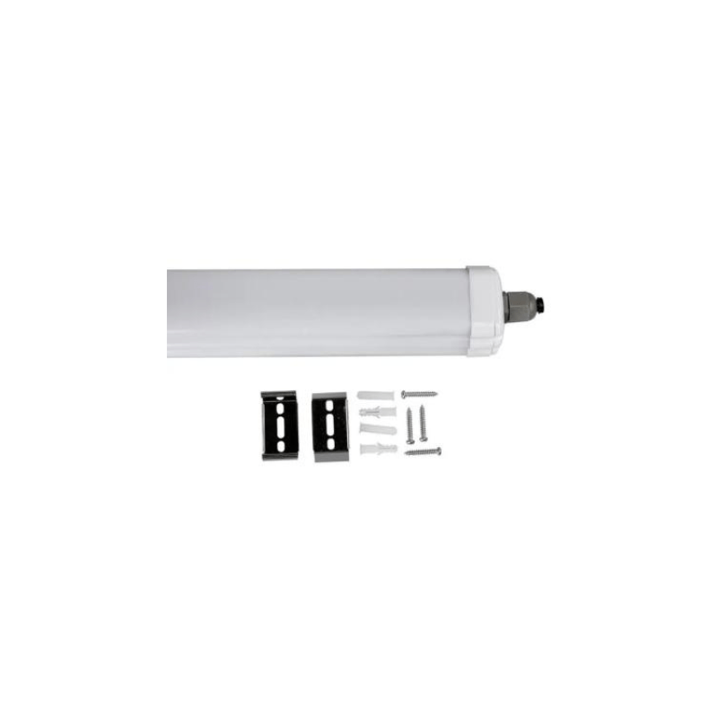 Réglette LED étanche 150cm 48W IP65 120lm/W Interconnectable (Pack de 12) - Silamp France