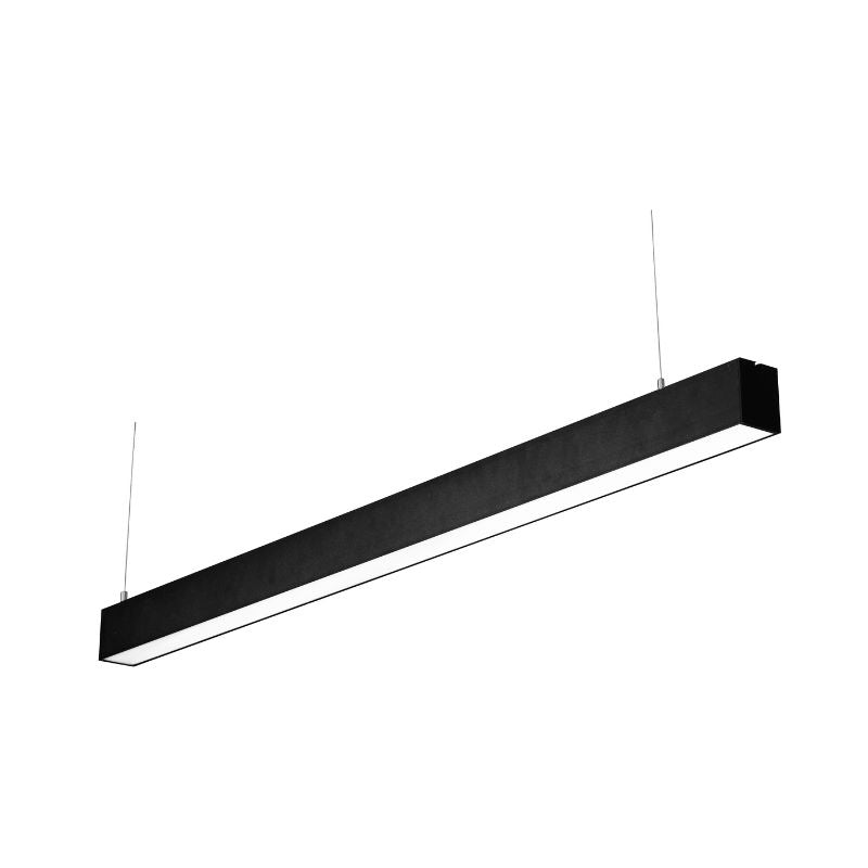 Réglette Suspendue LED Large 120cm 35W Noir (Lot de 5) - Silamp France