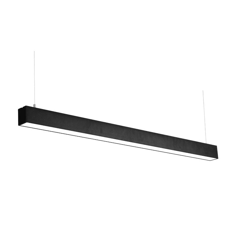 Réglette Suspendue LED Large 120cm 35W Noir (Lot de 5) - Silamp France