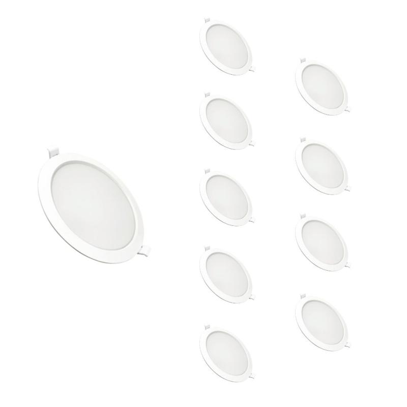 4 spots à LED COB RVB/blanc pour meubles de cuisine avec télécommande et  minuterie, Encastrable et mural